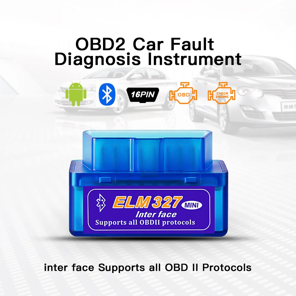 

Elm327 Standard Obd2 Scanner Tester Mini Bluetooth Code Reader Diagnostic Tool Car Engine System Tester For Android Symbian PPC