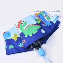 Детский зонт автоматический складной зонт динозавра УФ-дождь водонепроницаемый детский солнцезащитный зонт для мальчиков и девочек мультфильм Автомобильная Солнцезащитная пленка