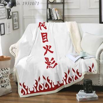 

Hoodie Blanket Plush Throw Blanket 3D NARUTO Namikaze Minato Printed Sherpa Fleece Microfiber Throw Blanket Gift Drop Shipping