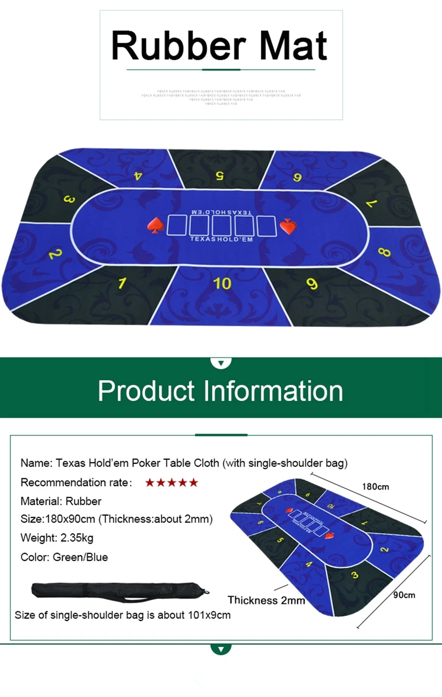 180*90 см Texas Hold'em скатерть покер настольная игра цифровая печать замша резиновый коврик казино игровая рулетка игральные кости ставка коврик