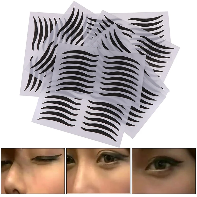 10pcs Eyeliner Sticker Black Eyelid Tools Sexy Style Eyes Sticker Eyeliner Tape Beauty Eyeliner Sticker Makeup Tool