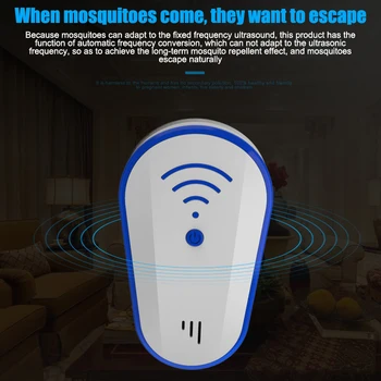 

Smart Frequency Conversion Electronic Mosquito Mouse Repellent Device Household Multipurpose J2Y