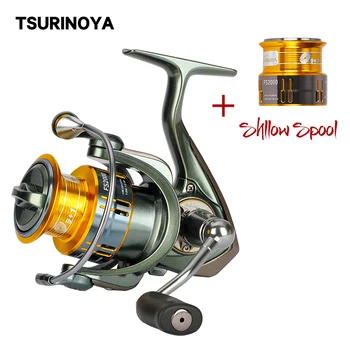 

TSURINOYA Fishing Reel Spinning FS 2000 5.2:1 9+1BB Ultra Light Spool Carp Spinning Reel with Spare Spool Freshwater Saltwater