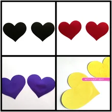 Новинка, 10 пар(20 шт)/покрытие для сосков в форме большого сердца-6 цветов-не чувствительный клей с мягким сексуальным опытом