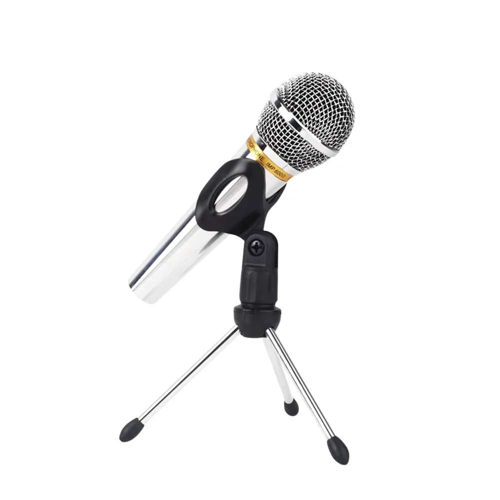 

Microphone Mic Stand Tripod Bracket Portable Zinc Alloy Desktop Table Adjustable Holder GV99