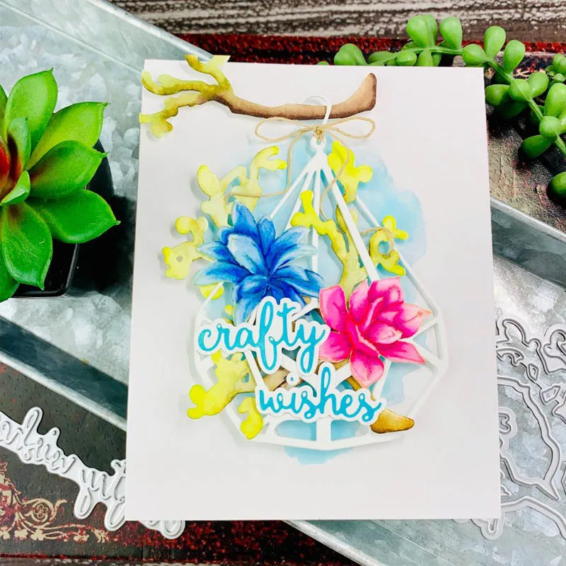 Assiette à plumes pivoine, ampoule feuille de noël, ensemble d'amour, plaque en feuille chaude pour bricolage, Scrapbooking, gaufrage de cartes, artisanat ► Photo 3/6