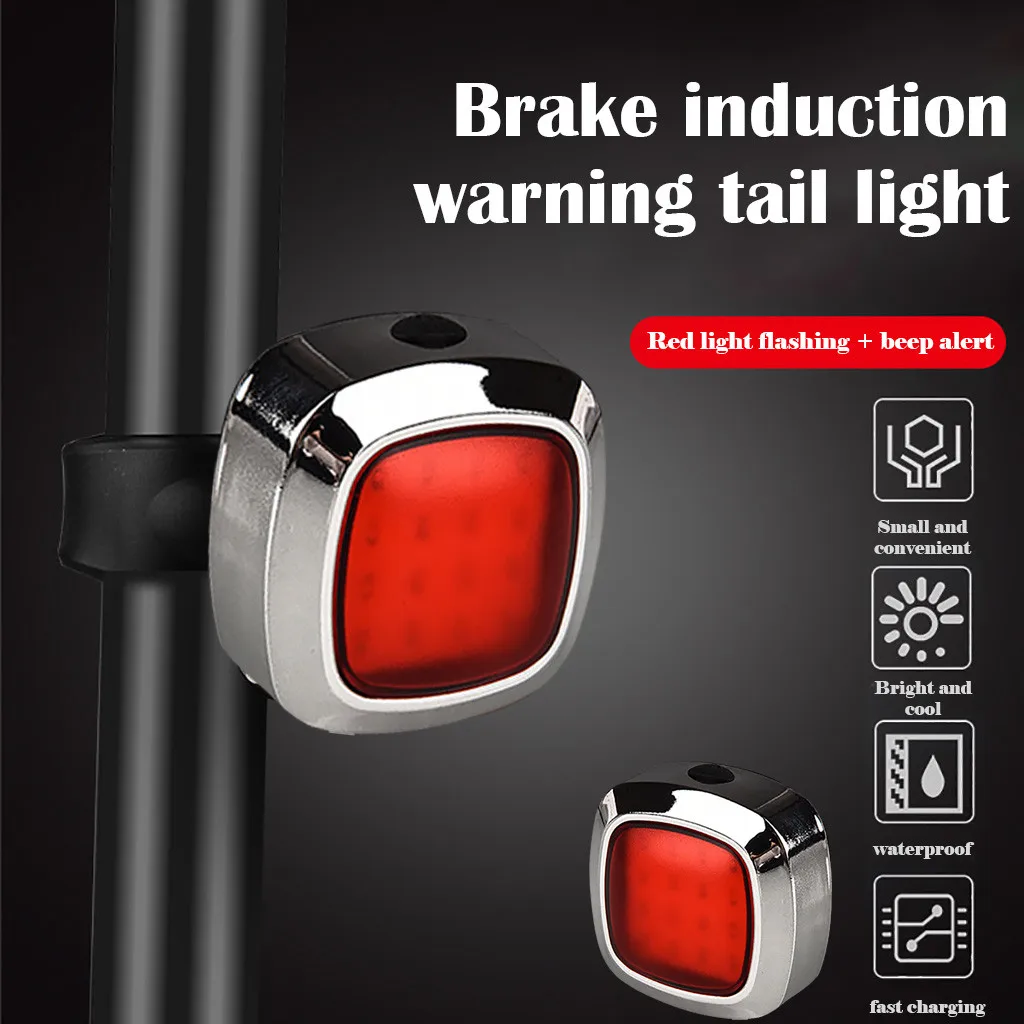 Flash Deal Safety taillight Bike parts USB Charging Brake Induction Safe riding Waterproof Safety taillight Waterproof Safety taillight #BZ 4 Flash Deal Safety taillight Bike parts USB Charging Brake Induction Safe riding Waterproof Safety taillight Waterproof Safety taillight #BZ 4