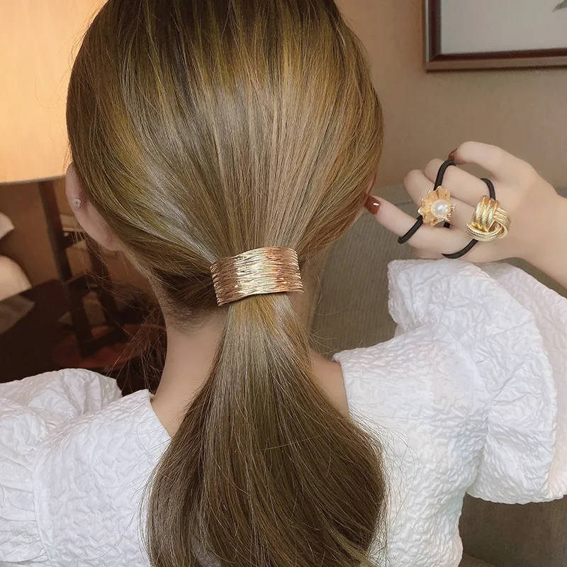 Fashion Rhinestone Hair Bands Hair Scrunchies Women Elastic Hair Bands Ties Rope Bands Ponytail Bands Hair Accessories