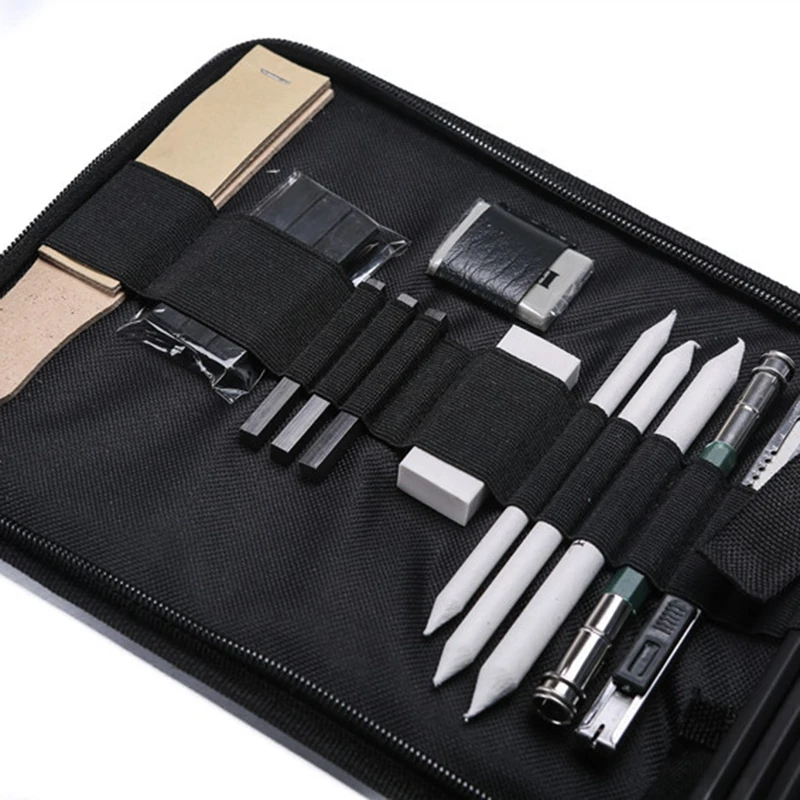 H & B 33 шт. набор карандашей для рисования карандаши Угольные художественного