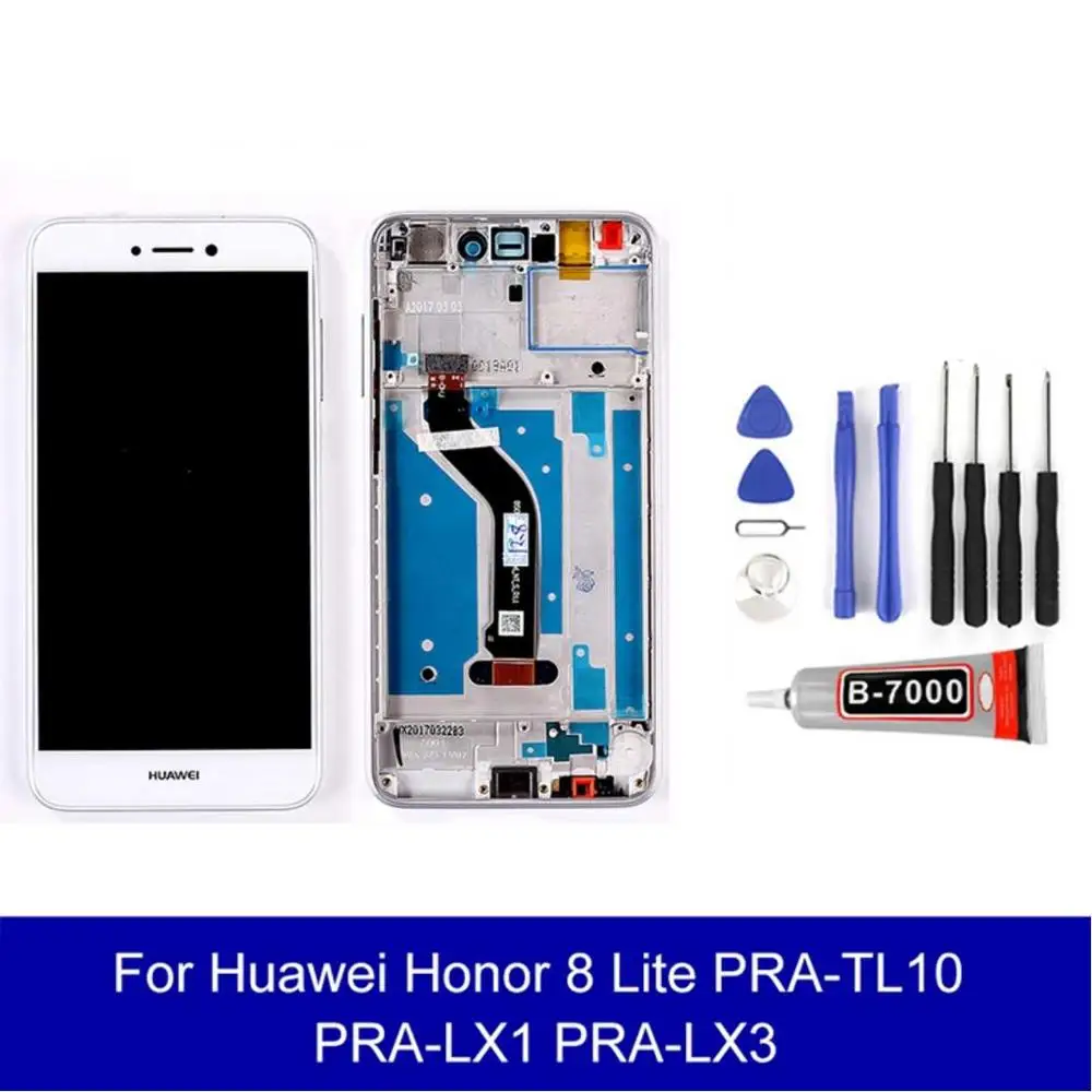 ЖК дисплей для Huawei Honor 8 Lite PRA TL10 LX1 LX3 с сенсорным экраном в сборе запасные