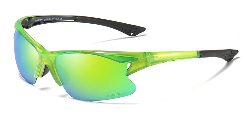 DUBERY Sport Style Polarized Sunglasses Men Travel& Fishing Half Frame Sun Glasses Photochromic Lens UV Goggles KD104