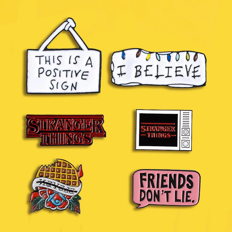 Металлическая эмалированная брошь Friends Don't Lie модная забавная розовая Булавка С