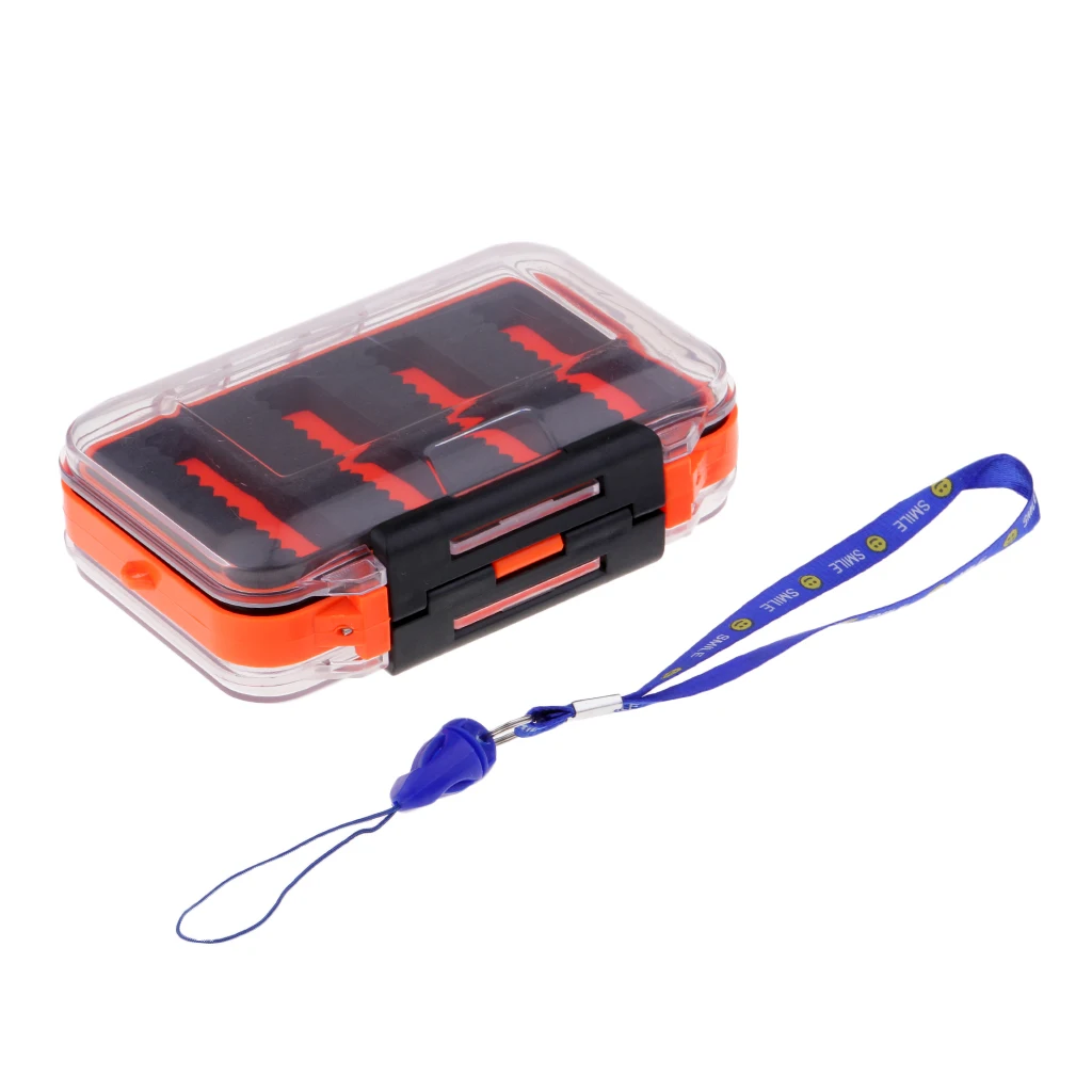 Plastic Fly/Ice Fishing Jig Box Slit Foam Insert Bait Lure Hook Storage Case