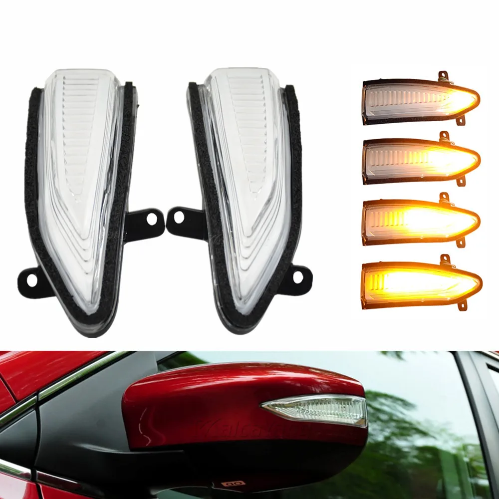 

For Nissan Altima Teana Sylphy Sentra B17 2013-2018 Tiida Pulsar 2015-2019 Car Dynamic Blinker Indicator Turn Signal Light