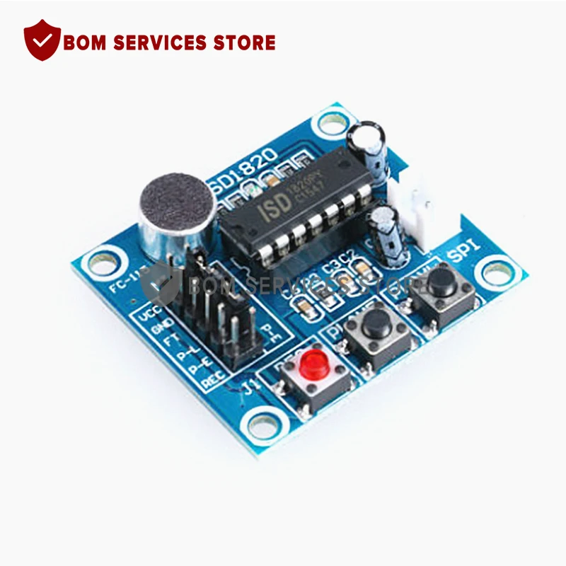 

new SD1820 recording and voice module recording and playback module voice module board with microphone to send 0.5W speaker