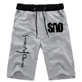 

Sword Art Online Short Pants Gym Shorts Run Jogging Sports Fitness Knee Length Short Beach Pant Women Men Cosplay Sweatpants