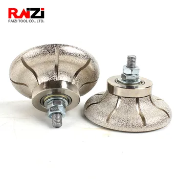

Raizi F Ogee Vacuum Brazed Diamond Hand Router Bit For Stone Router Machine M8 Granite Marble Edge Grinding Profiler Wheel