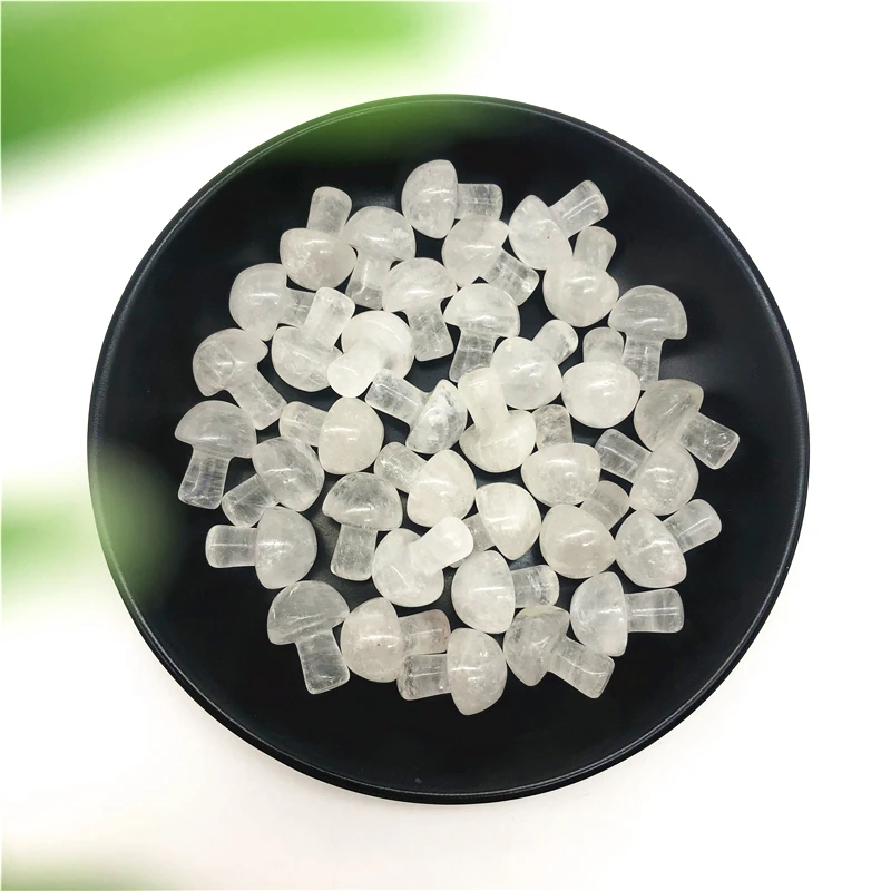Beautiful 1/2Pcs Lovely Natural White Crystal Mushroom Shaped Polished Stone Decor Healing Gift Natural Quartz Crystals Beautiful 1/2Pcs Lovely Natural White Crystal Mushroom Shaped Polished Stone Decor Healing Gift Natural Quartz Crystals