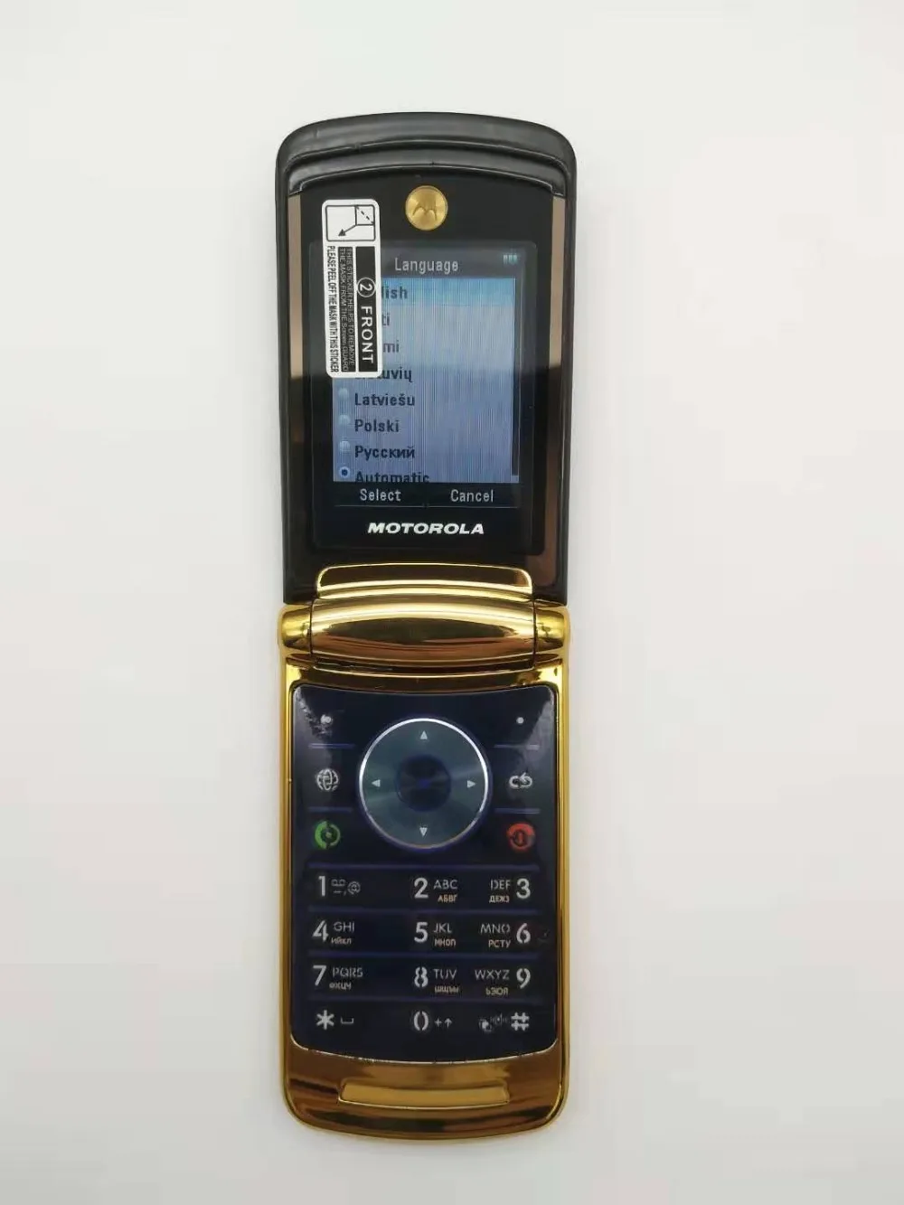 Оригинальная роскошная версия Motorola V8 разблокированный GSM флип Bluetooth MP3 FM Радион мобильный телефон