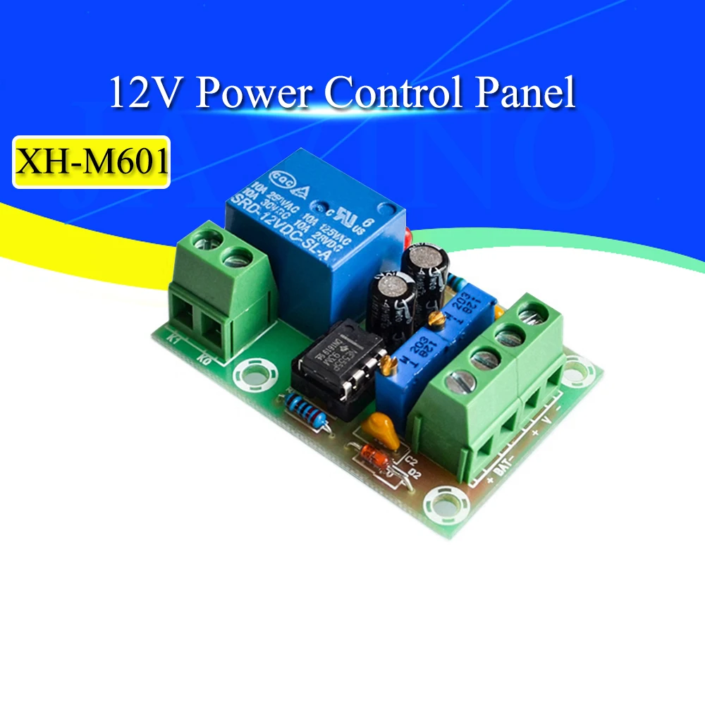 Высокое качество XH-M601 контроль зарядки аккумулятора доска 12V интеллигентая (ый) Зарядное устройство Мощность управления Панель автоматическая зарядка Мощность