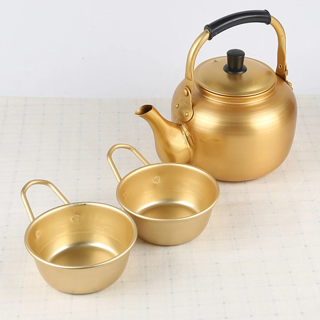 1 Pcs Korean Traditional Rice Wine Cup Bowl for Camping Makori Soup Ramen with Handles