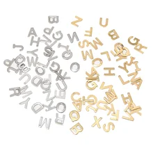 100 шт. случайный Нержавеющая сталь A-Z письмо золотые амулеты, алфавита Шарм Подвески для браслета Цепочки и ожерелья ремесла 100 шт. случайный Нержавеющая сталь A-Z письмо золотые амулеты, алфавита Шарм Подвески для браслета Цепочки и ожерелья ремесла