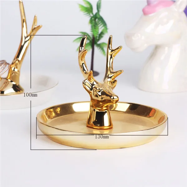 Jewelry Storage BoxR MSJO коробка для хранения ювелирных изделий Органайзер для женщин Керамическая Посуда ювелирные изделия INS Стиль Кольцо Серьги офис деко настольная организация - Цвет: Jewelry Storage BoxR