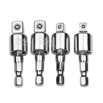 

2 X 1/4\\\\\\\" 3/8\\\\\\\" Shank Drill Bit Wrench Socket Adapter Drive Ratchet Extension Tool