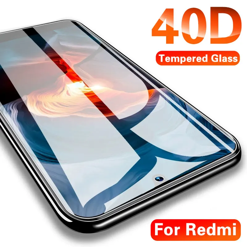 40D закаленное стекло для Xiaomi Redmi note 5 6 7 Pro защита экрана на Redmi 6A 8 Pro защитное стекло на Redmi note 7