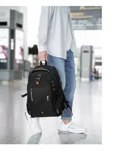  2022 Waterproof 17 Inch Laptop Backpack Men USB Charging Travel Backpack Women Oxford Rucksack Male Vintage School Bag Mochila 