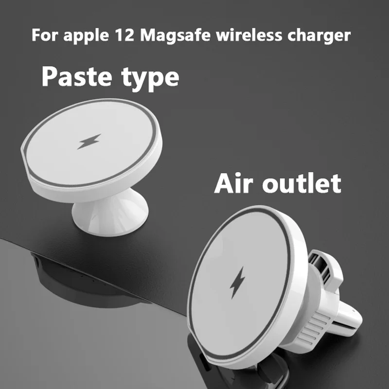 For apple 12 Magsafe Car Charger 15W Adhesive sucker Magnetic Fast Wireless charging For iphone 12 Air vent Mount Phone Holder