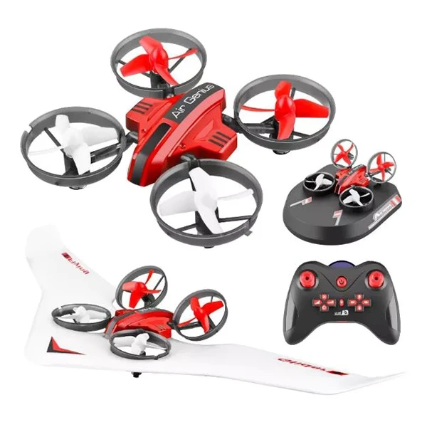 

L6082 DIY All In One Air Genius Drone 3-Mode with Fixed Wing Glider RC Quadcopter RTF