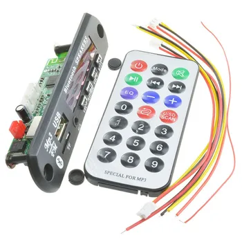 

Wireless Bluetooth 12V MP3 WMA Decoder Board Audio Module USB TF Radio For Car