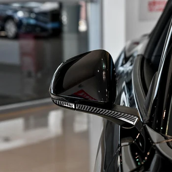 

Carbon Fiber Car Rearview Mirror Decoration Trim Sticker Rearview Mirror Sticker for Ford Mustang 2015-2017