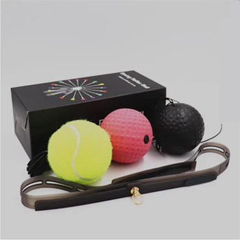 

Reflex Ball Headband Professional Coordination Equipment Improve Reaction Hand Eye Relieve Stress Boxing Training Set Sweatproof