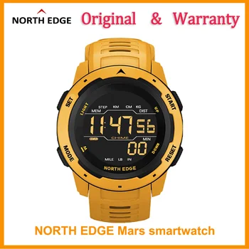 

Original NORTH EDGE Men Digital Smart Watch Men's Sports Watches Dual Time Pedometer Waterproof 50M Alarm Stopwatch Countdown