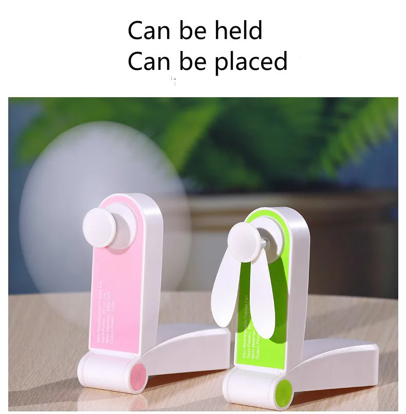 Usb Mini Fold Fans Electric Portable Hold Small Fans Originality Small Household Electrical Appliances Desktop Electric Fan