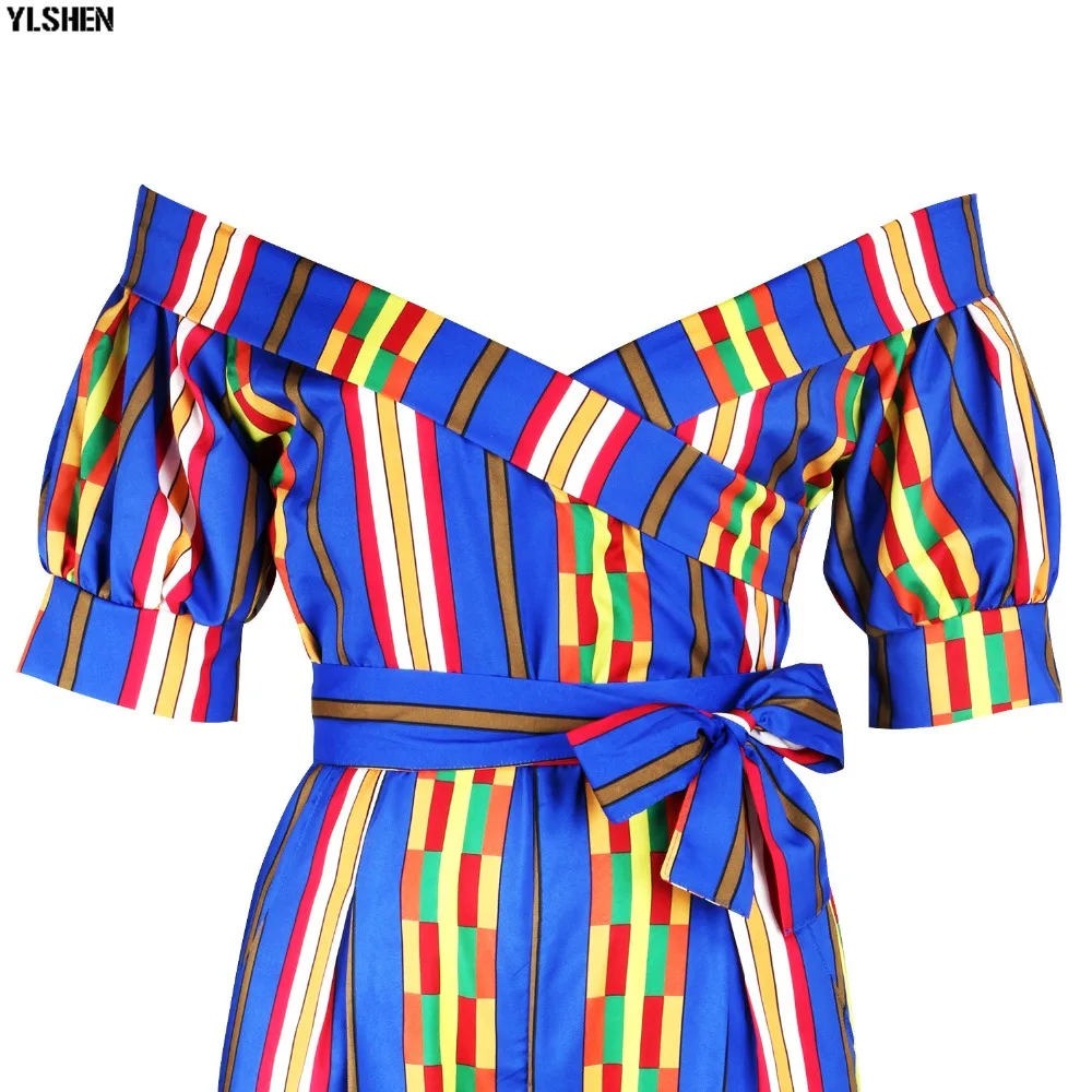 Dashiki African Clothes for Women Traditional Print  Jumpsuit Dresses Basin Riche Clothing Vetement Robe Africaine Femme 2019 21