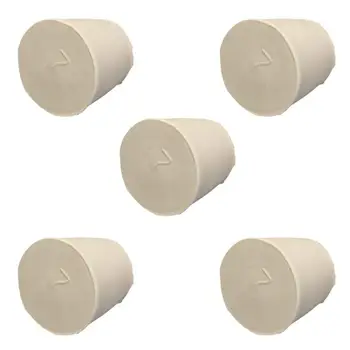 

5 pcs Laboratory cap bungs Tube bottle tapers Rubber Branch - 37 x 29 x 30 mm, 7 #