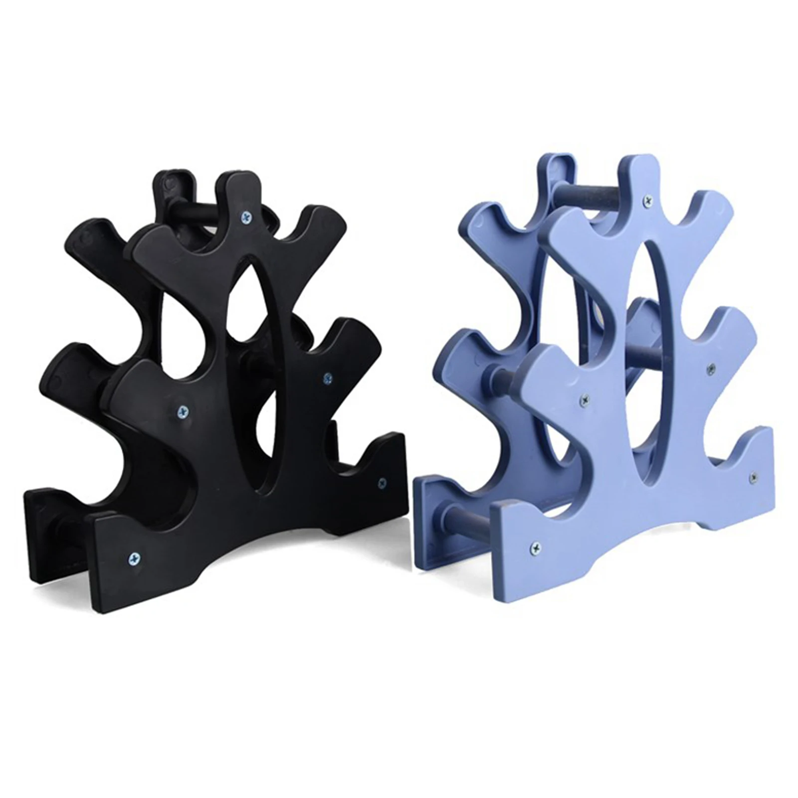 Dumbbell Rack Stable Hand Weights Holder 6 Dumbbells Tree Stand Accessories