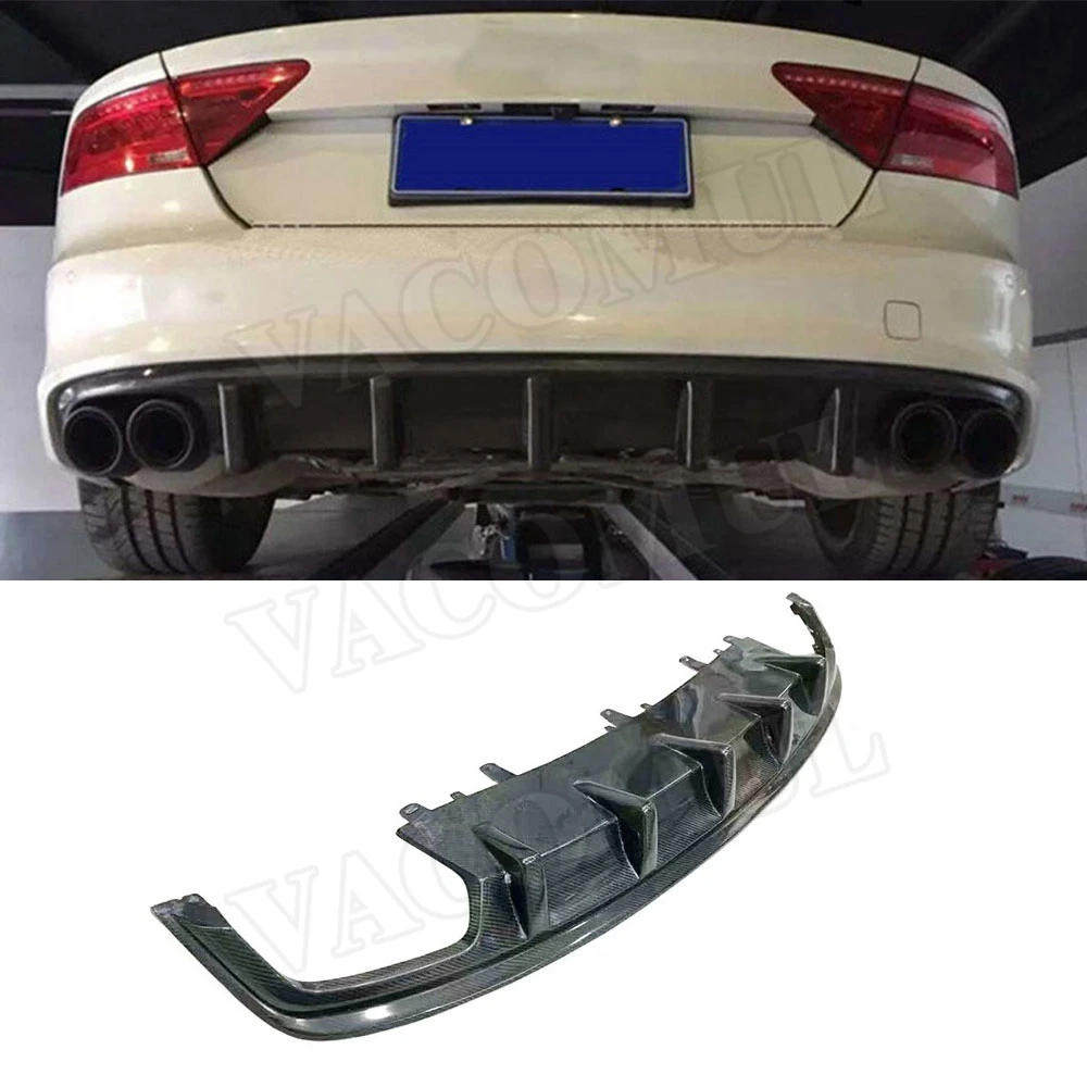 Задний спойлер из углеродного волокна для Audi A7 S7 Sline Sport 2012- Защита бампера автомобиля
