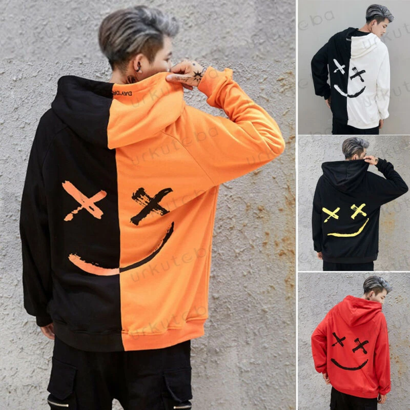 black and orange jumper mens