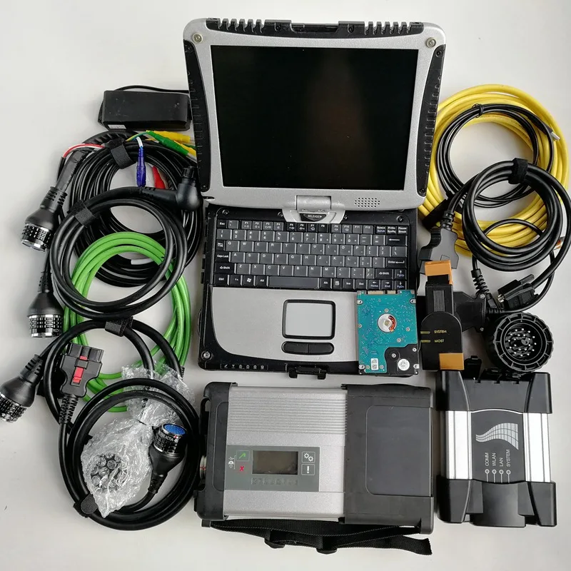 2в1 автоматический диагностический инструмент для BMW Icom Next MB Star C5 1 ТБ, жесткий диск для ноутбуков CF19 для BMW Icom& star диагностический