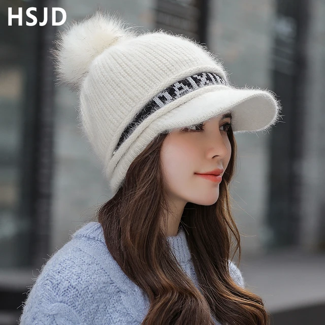 visor knit hat