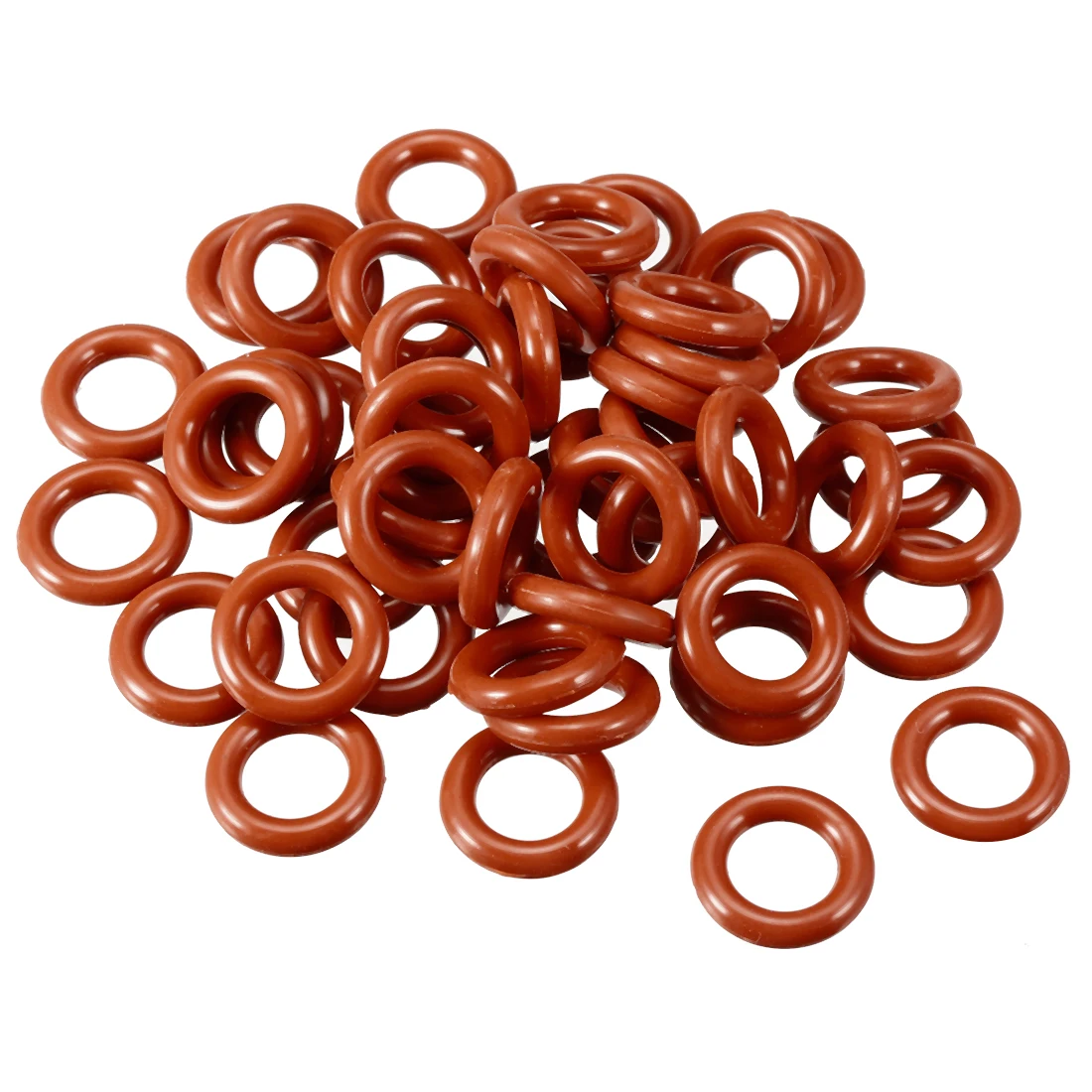 

uxcell 50PCS Silicone O-Ring VMQ Seal Rings Sealing Gasket Red to Mechanical Sealing Pressure Gas Compressor Reaction Boiler