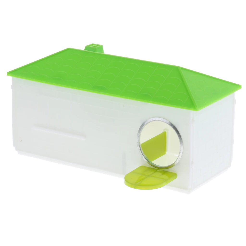 Plastic Bird Breeding Box Parakeet Budgie Cockatiel Nesting House Cage Box Avery Plastic House Hideouts Nest Canary Finch Budgie