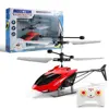 Flying Mini Guide Airplane Remote Control Airplane Helicopter Children Plastic Flashing Light Red Toy 1