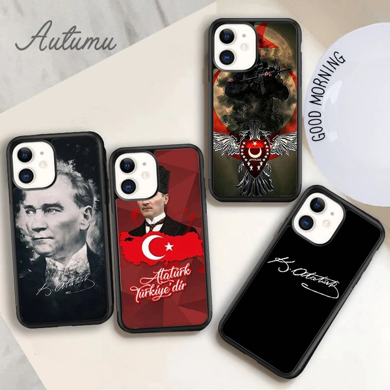 Flag of Turkey Istanbul Antalya mustafa Kemal Ataturk Phone Case for iPhone 11 12 13 Pro Mamini XR XS SE 2020 6S 7 8 Plus Cover | Мобильные