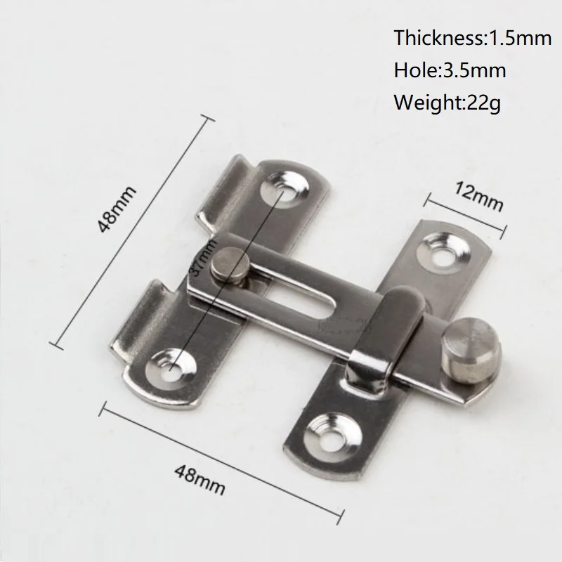 20 шт./лот Нержавеющая сталь защелка запор с щеколдой раздвижные двери простые