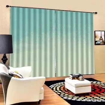 

Drapes Cortinas Luxury Blackout 3D Window Curtains For Living Room Bedroom green curtains
